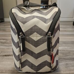 Skip Hop Baby Bottle Cooler Insulated Bottle Bag, Grab & Go, Chevron